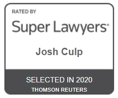 Rated By Super Lawyers | Josh Culp | Selected in 2020 | Thomson Reuters