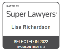 Rated By Super Lawyers | Lisa Richardson | Selected in 2022 | Thomson Reuters